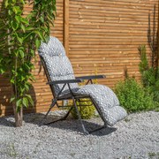 Fotel ogrodowy z podnóżkiem Samar Plus H039-06PB PATIO