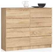 Skandynawska komoda do sypialni dąb sonoma L7-G93