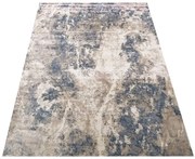 Nowoczesny prostokątny beżowy dywan S9-K28