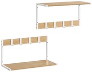 Zestaw półek ściennych E1083 WT, biały, 2 szt.