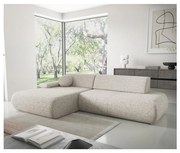 Narożnik rozkładany z pojemnikiem w układzie L PRATO, lewy, beżowy