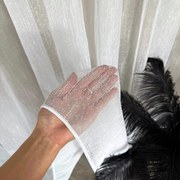 Firana gładka fantazyjna z naturalnym efektem wys. 330 cm z ołowianką