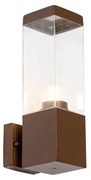 Zewnetrzna Nowoczesna lampa ścienna zewnętrzna rdzawo-brązowa IP44 - Malios Nowoczesny Oswietlenie zewnetrzne