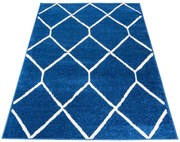 Niebieski dywan do pokoju dziecięcego E3-D81