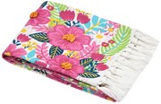 Koc plażowy w kwiaty, DOLCEVITA, 90 x 180 cm