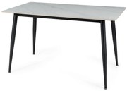 Stół RION 130x70 biały/czarny mat SIGNAL