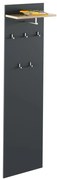 Wieszak panelowy RIOMA TYP 19, grafit/dąb artisan