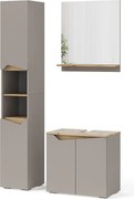 Zestaw mebli łazienkowych szary 60x35x57 marelle