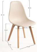 Pakiet 4 krzese Kelen