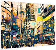 Obraz malowanej abstrakcji (70x50 cm)