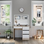 Stół do toalety sonoma 90x40x75 sherry