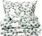 Matex Pościel satynowa Liście eukaliptusa akwarela, 140 x 200 cm, 70 x 90 cm