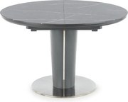 Stół rozkładany RICARDO 120(160)x120 szary marmur