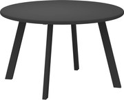 Metalowy Okrągły Stolik Kawowy Outsunny Odporny na Warunki Pogodowe Śr.70 x 42H cm Czarny
