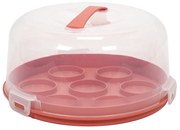 Przenośne pudełko na tort lub muffinki, Ø 25 x 14 cm