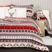 4Home Świąteczna pościel mikroflanela Winter, 140 x 220 cm, 70 x 90 cm