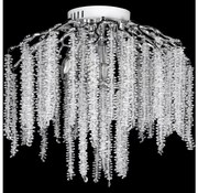 Żyrandol natynkowy 6xE14/60W/230V + 3xLED/3W śr. 54 cm chrom błyszczący