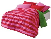 Zielono-różowa pościel dwuosobowa z bawełny renforcé z prześcieradłem/4-częściowa 200x220 cm Cherie – Mijolnir