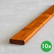 Sztachety, proste, ciemna lazura, 10 szt., 20 x 95 x 1200 mm