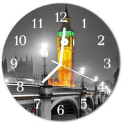 Zegar szklany okrągły Big ben