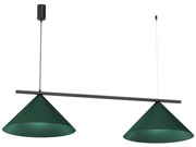 Lampa wisząca na lince CAPITAL 2x GX53/15W/230V zielona