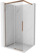 Mexen Rox ścianka prysznicowa Walk-in 70 x 200 cm, transparent 8 mm, różowe złoto - 8C2-070-003-60-00