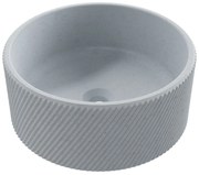 Umywalka betonowa nablatowa okrągła bez otworu na baterię 37 cm VIJA | różne kolory : Kolor - Jasny szary