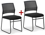 Krzesło konferencyjne MYSTIC 1+1 GRATIS, czarny