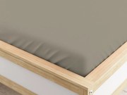 PrzytulneMieszkanie.pl Prześcieradło z mikrofibry z gumką beżowa 180 x 200 cm