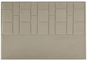 Zagłówek do łóżka 160 cm - Welur - Taupe - HERMINE