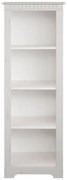 Biały regał z litego drewna sosnowego 50x135 cm Cubrix – Støraa