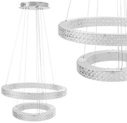 LAMPA WISZĄCA LED KRYSZTAŁOWA MS007-CP Chrom