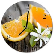 Zegar ścienny okrągły Cytryna