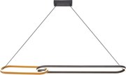 Zuma Line P241145502A - Żyrandol LED na lince RAVON 2xLED/40W/230V czarny/złoty