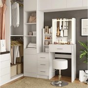 toaletka biały 80x36x131.6 lisca