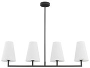 Argon 1831 - Żyrandol SAFIANO 4xE27/15W/230V czarne