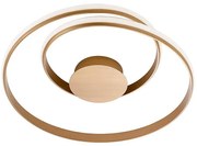 LED ściemnialna oprawa sufitowa TORSION LED/30W/230V brązowa