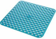 GEDY 97535311 Geo mata pod prysznic zantypoślizgową powierzchnią, 53 x 53 cm, niebieska