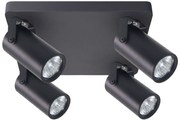 Czarna lampa sufitowa 4-punktowa loft - Z073 E0-K50