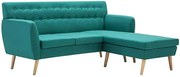 Tapicerowana pikowana sofa  zielonaL6-F03