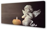 Obraz na płótnie Modlitwa anioł świeczka