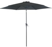 Czarny parasol ogrodowy ø 300 cm Roja – Rojaplast