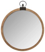 Lustro ścienne, okrągłe, dekoracyjne w oprawie MDF, Ø 74 cm