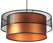Miedziano-czarna lampa wisząca nad stół z siatką - 4X S421 R3-C25