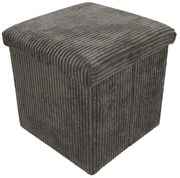 Pufa ze schowkiem sztruksowa TOBO, 38 x 38 x 38 cm