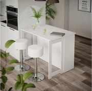 Zestaw stołu barowego biały 116x37x90.5 dominic