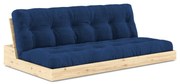 Niebieska sztruksowa rozkładana sofa 196 cm Base – Karup Design