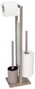 Stojak na papier toaletowy i szczotkę wc RIVALTA, 3w1, WENKO