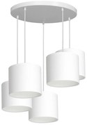 Lampa wisząca ARDEN 5xE27/60W/230V biała na linkach
