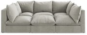 Jasnoszara sofa 255 cm Manao – Makamii